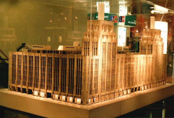 Modell des historischen Karstadt-Gebäudes - Detail