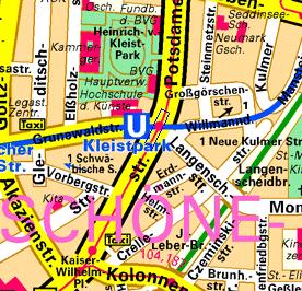 Betriebsinterne Tunnel und blinde Tunnel im Berliner U-Bahnnetz