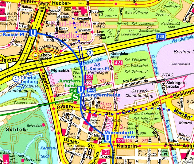 Betriebsinterne Tunnel und blinde Tunnel im Berliner U-Bahnnetz