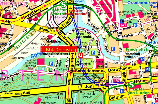 Betriebsinterne Tunnel und blinde Tunnel im Berliner U-Bahnnetz