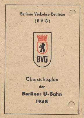 U-Bahnnetz Anfang 1948