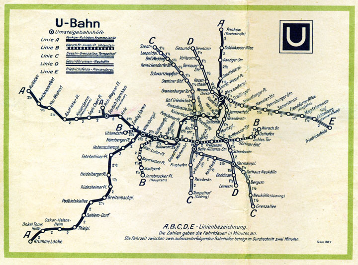 U-Bahnnetz 1938