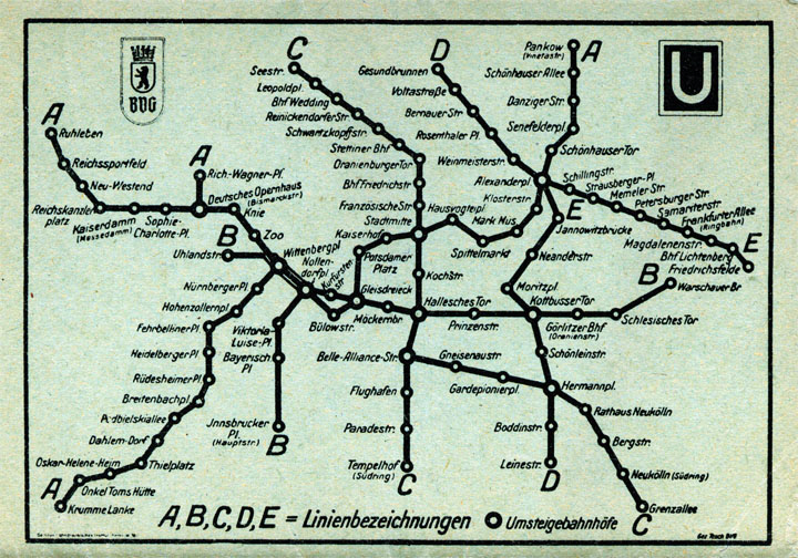 U-Bahnnetz März 1946