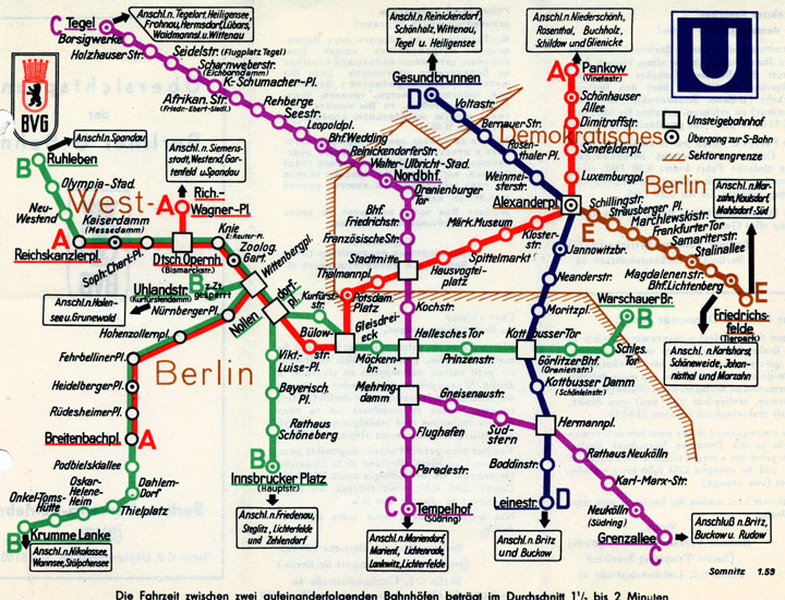 Netzplan Januar 1959 (BVG-Ost)