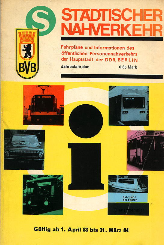 Netzplan von April 1983