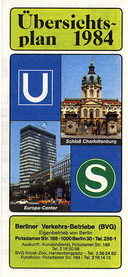 Netzplan von Mai 1984